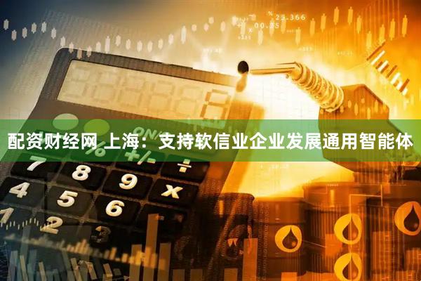 配资财经网 上海：支持软信业企业发展通用智能体
